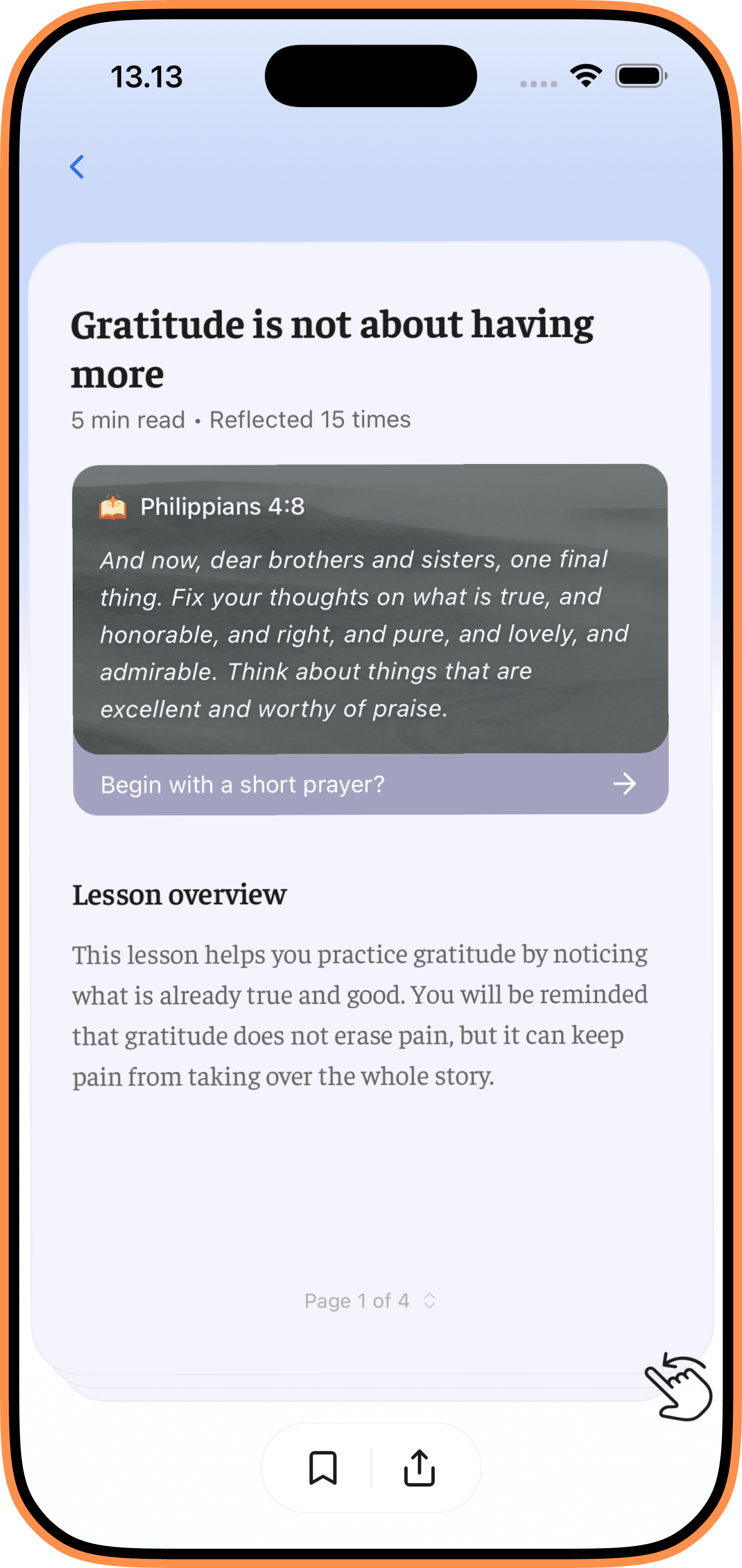 Waymark lesson screen preview